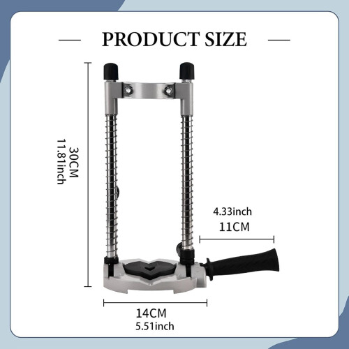 Drill Stand With Positioning Bracket And Drill Guide, Drill Holder For DIY Woodworking 2