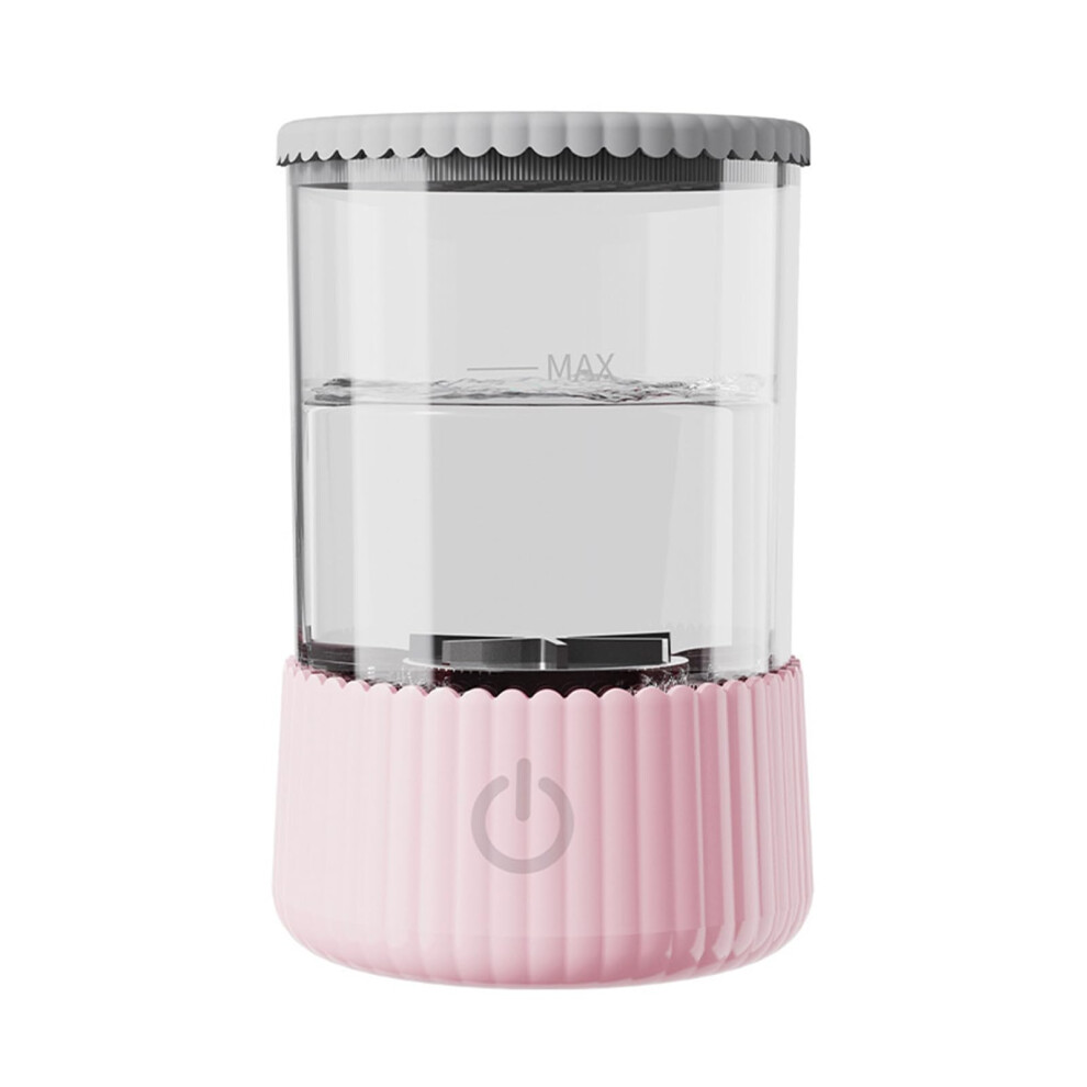 Pink Automatic Makeup Brush Washer Abs Plastic Electric Makeup Brush Cleaner, Fully Automatic, Quick Drying,