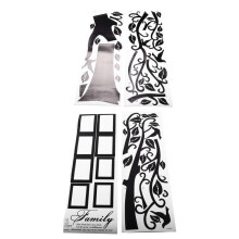 Memory Tree Photo Wall Sticker PVC Black 60x90x2cm