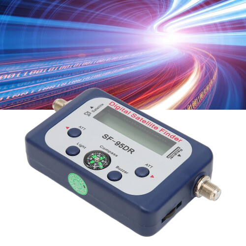 Digital Satellite Finder with LCD, Blue, DC 13-18V, Compass