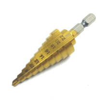 4-22mm Step Drill Bit HSS 4241 Steel 1/4" Hex Shank Multi-Function Core Bit for Metal and Wood Drilling