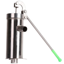Stainless Steel Submersible Deep Well Water Pump Manual Suction Pump 1.3mm Thickness 10m Lift Eight Leather Cups