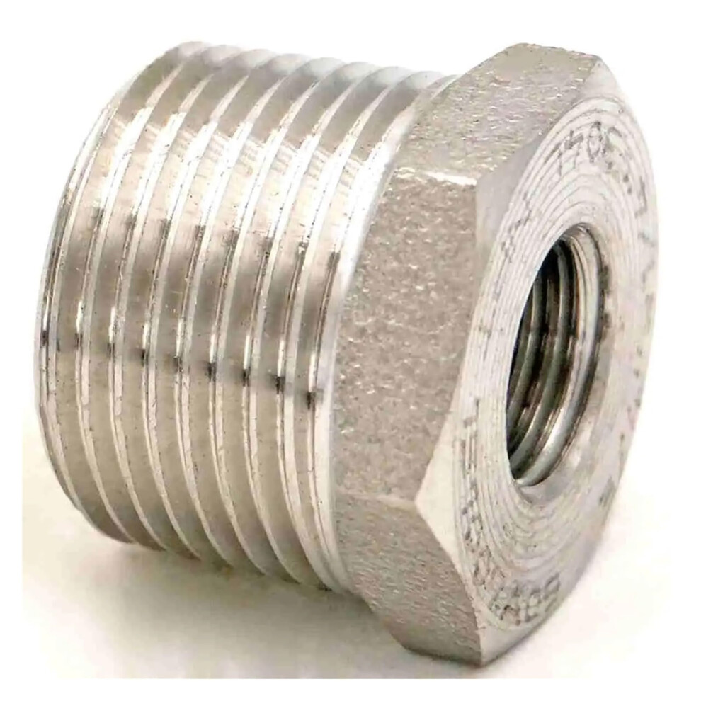 3000 Psi 2" Npt Male To 3/4" Npt Female Reducing Bush Forged Pipe Fitting 304 Stainless Steel For Air Water Gas Oil 9189345474545