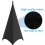 Soft Cloth 3-Sided Speaker Stand Cover Black 360 Protective Case 3