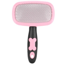Escova de higiene para animais de estimação, suave para a pele, autolimpante para remoção eficiente de pelos soltos, design ergonômico,