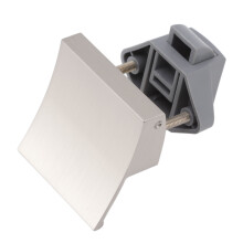 Heavy Duty RV Drawer Lock Handle - Metal & Nylon 7mm Opening Brushed Nickel