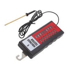 Lightweight 10KV Electric Fence Tester with LCD & 8 Lights 1000V-8kV