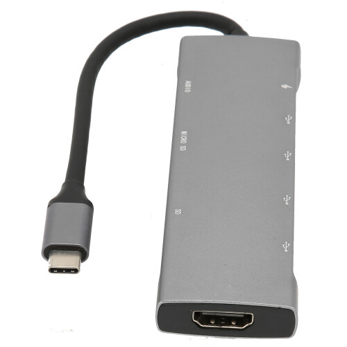 Θύρα Ethernet, Έξοδος HDMI 4K, Προσαρμογέας πολλαπλών θυρών, Ευρεία συμβατότητα, 2