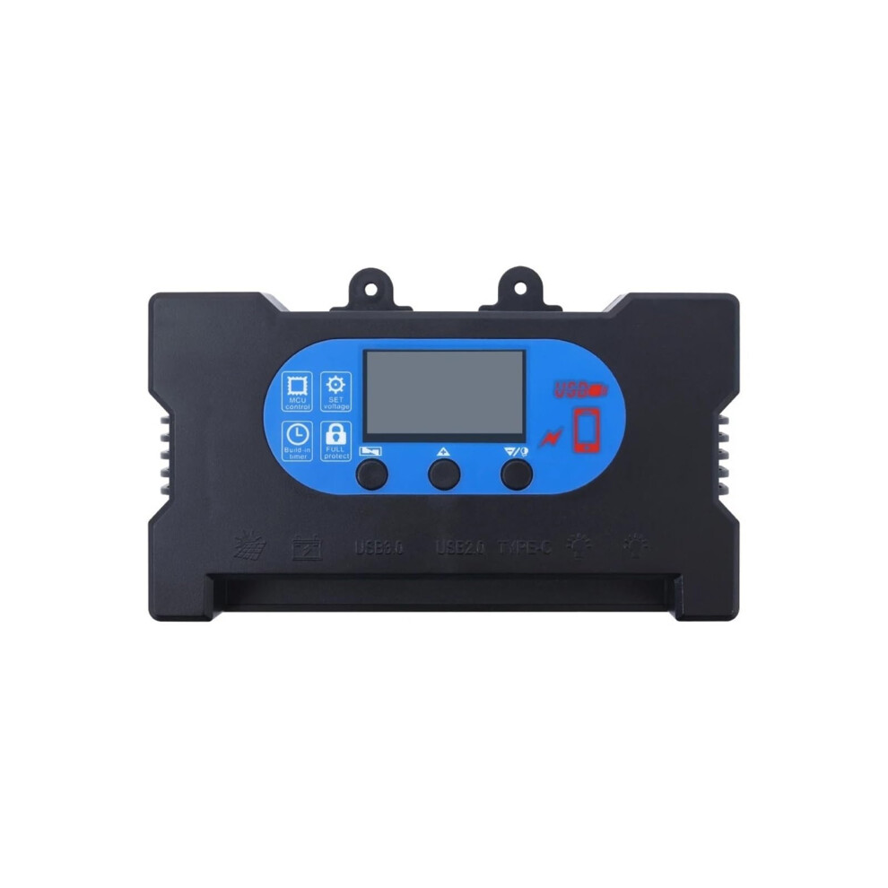 Mppt Solar Charge Controller 30A 12V 24V With Dual Usb And Typec For Fast Charging 9382693543806