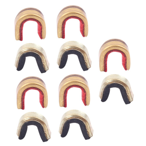 Copper Alloy String Fastener Clips Nocking Points For Compound & Recurve Bows, Rust Resistant, Adjustable Rings, 10Pcs