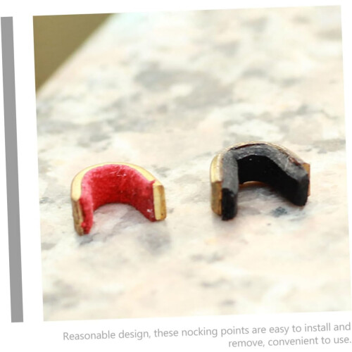 Copper Alloy String Fastener Clips Nocking Points For Compound & Recurve Bows, Rust Resistant, Adjustable Rings, 10Pcs 2