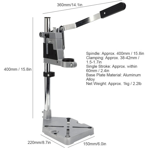 Electric Drill Holder Bracket, Adjustable Angle Drill Holder Stand, Positioning Bracket Clamp For Woodworking 2