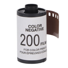 8 Sheets 35mm ISO200 Color Film, Wide Exposure Range, Contrast 135 Film for Vintage Photography