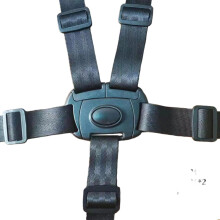 Polyester Baby 5 Point Harness Strap Compatible Strollers Chairs Booster Seats Buggies Easy Install Black