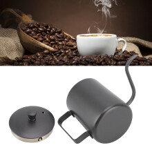 350ml Black Stainless Steel Handheld Gooseneck Pour Over Coffee Kettle