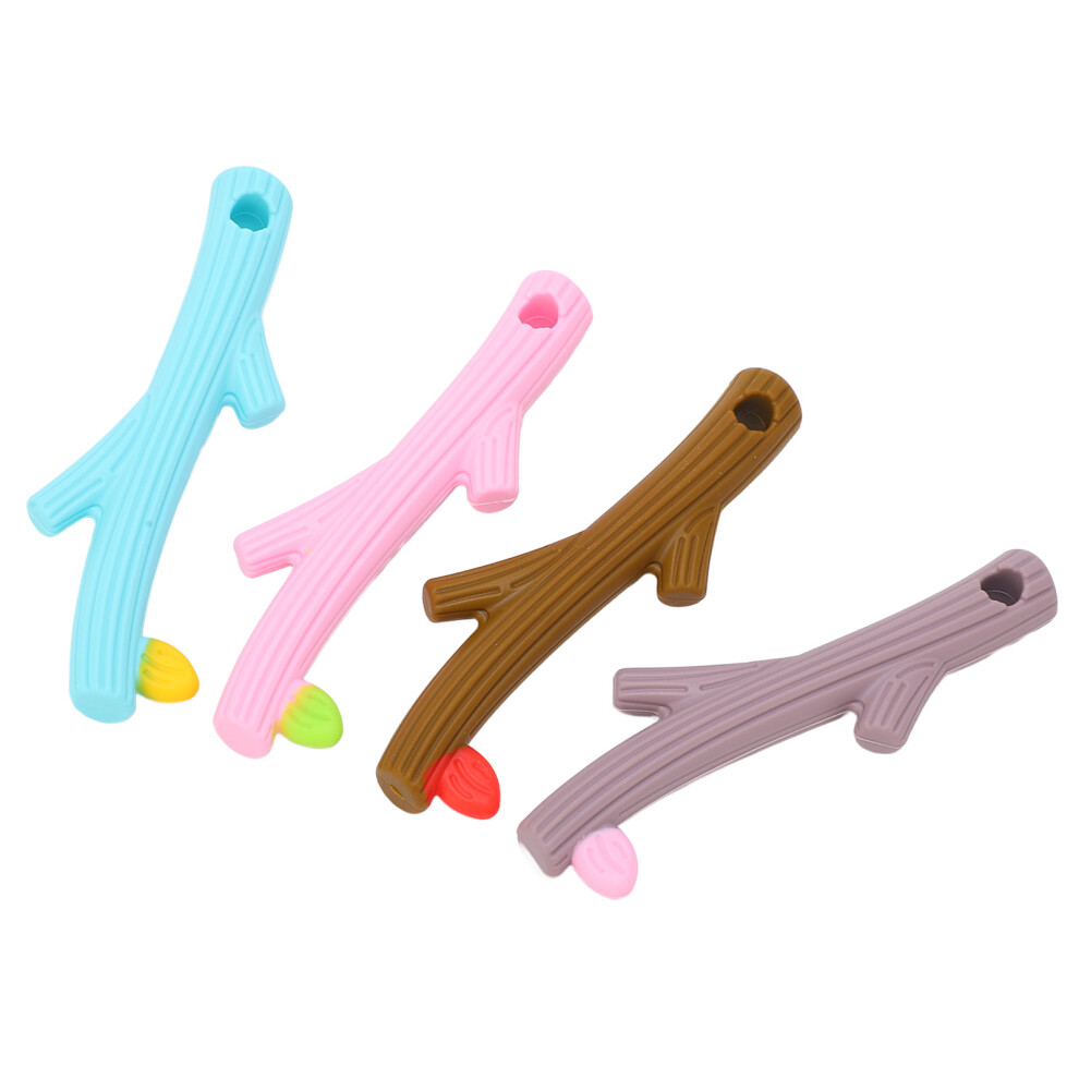 4Pcs Baby Teething Toy Set Food Grade Silicone Chewing Tube for Infants