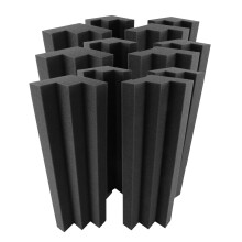 Home Theatre Soundproof Foam 12pcs 30x7.5x7.5cm Fire Resistant Acoustic Panels