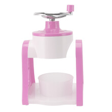 Ice Crusher Manual Ice Shaver For Home Use Stainless Steel Blade Portable Crushed Ice Maker Pink