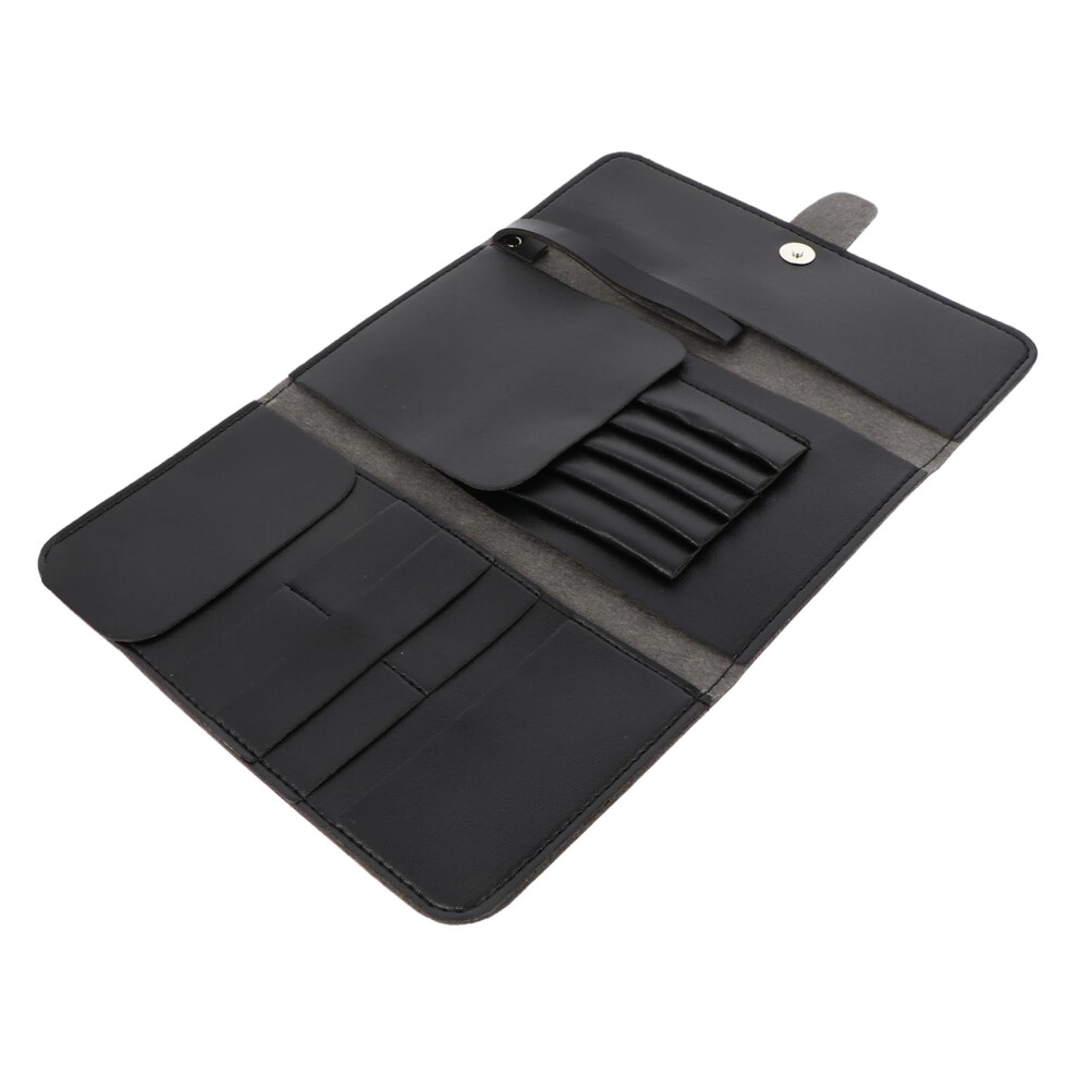 Professional Barber Kit Leather Scissor Pouch Case For Hairdressers Includes Scissors And Combs