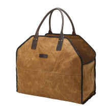 Firewood Carrier Bag Heavy Duty Waterproof Large Capacity Log Tote for Camping and BBQ Yellow