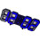 3D LED Wall Clock, Black Frame, Blue Letter, Modern Wall Mounted Alarm Clock 1