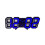 3D LED Wall Clock, Black Frame, Blue Letter, Modern Wall Mounted Alarm Clock 2