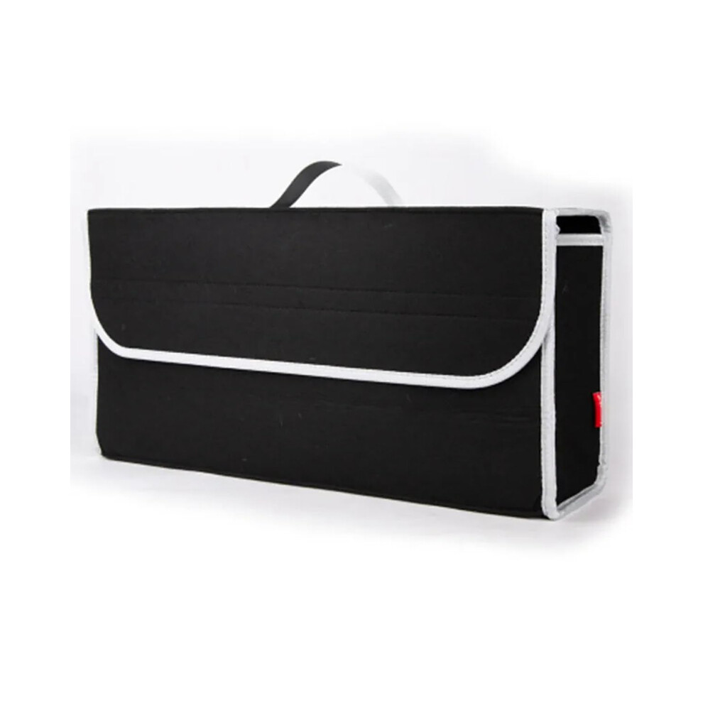 Boot Organiser Car Trunk Organiser Soft Woolen Felt Fireproof Travel Bag Black 9382693012845