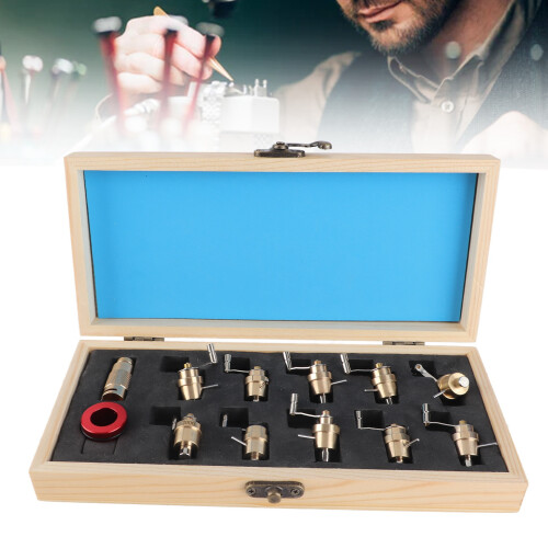 Complete Brass Watch Repair Tool Kit with Convenient Storage Box 1