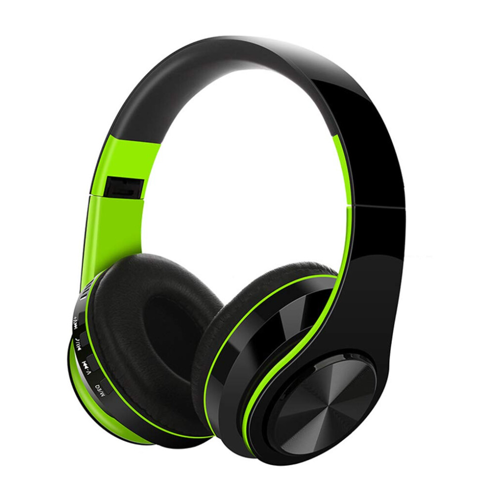 Bluetooth Earphone Overear Wireless 5.0 Deep Bass Stereo Tf Mode Microphone Compatible With Mobile Phone 9189345476310