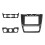 Car Dashboard Panel Frame Trim Kit with 2 Accessories ABS Seamless Fit 2