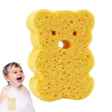 Toddler Bath Sponge Soft Wood Pulp Material, Body Wash Sponge For Babies, Dead Skin Remover Bath Sponge