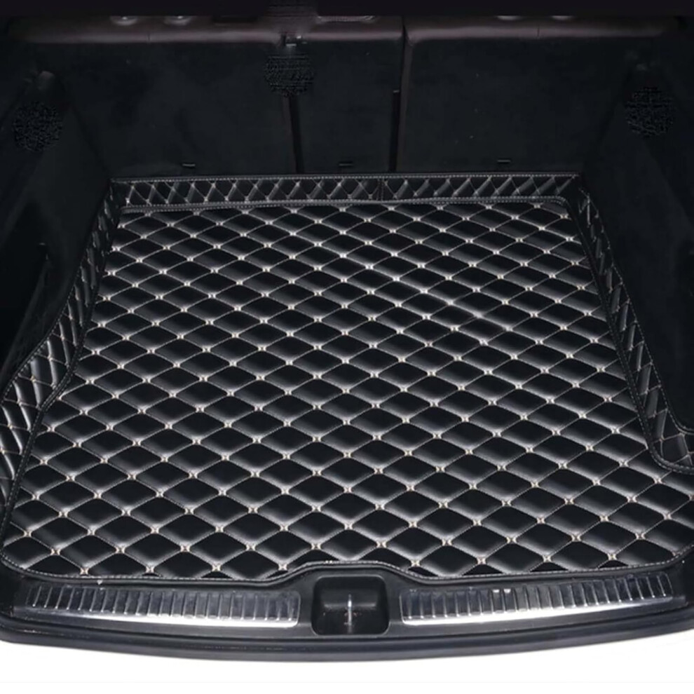 Leather Trunk Mats For Nx 200T Nx300h 20152021 Tailored Trunk Liner Raised Edges Waterproof Antislip Blackbeige 9382693118745