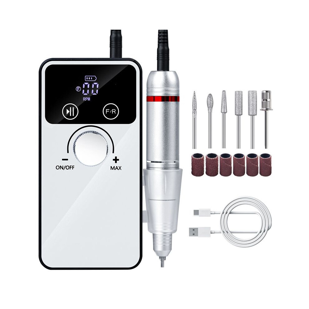 Portable Electric Nail Drill V5 Professional Nail Grinder Pen Style Rechargeable Nail Polisher Machine Nail Art Machine