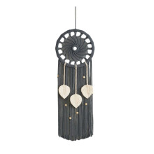 Dromenvangers Boho Muurdecoratie Dromenvanger Macrame Muurhanger met 3 Geweven Bladeren Kwastjes Woondecoratie 30X90Cm