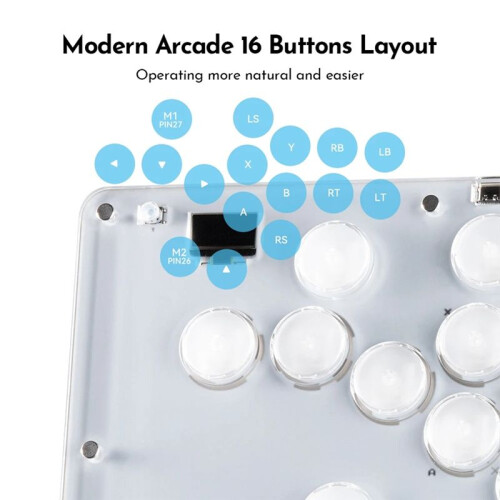 12 Toetsen Arcade Joystick Hitbox Hendelloze Controller Street Fighter Controller voor PC/PS4 /PS5/ Fighting Stick 1
