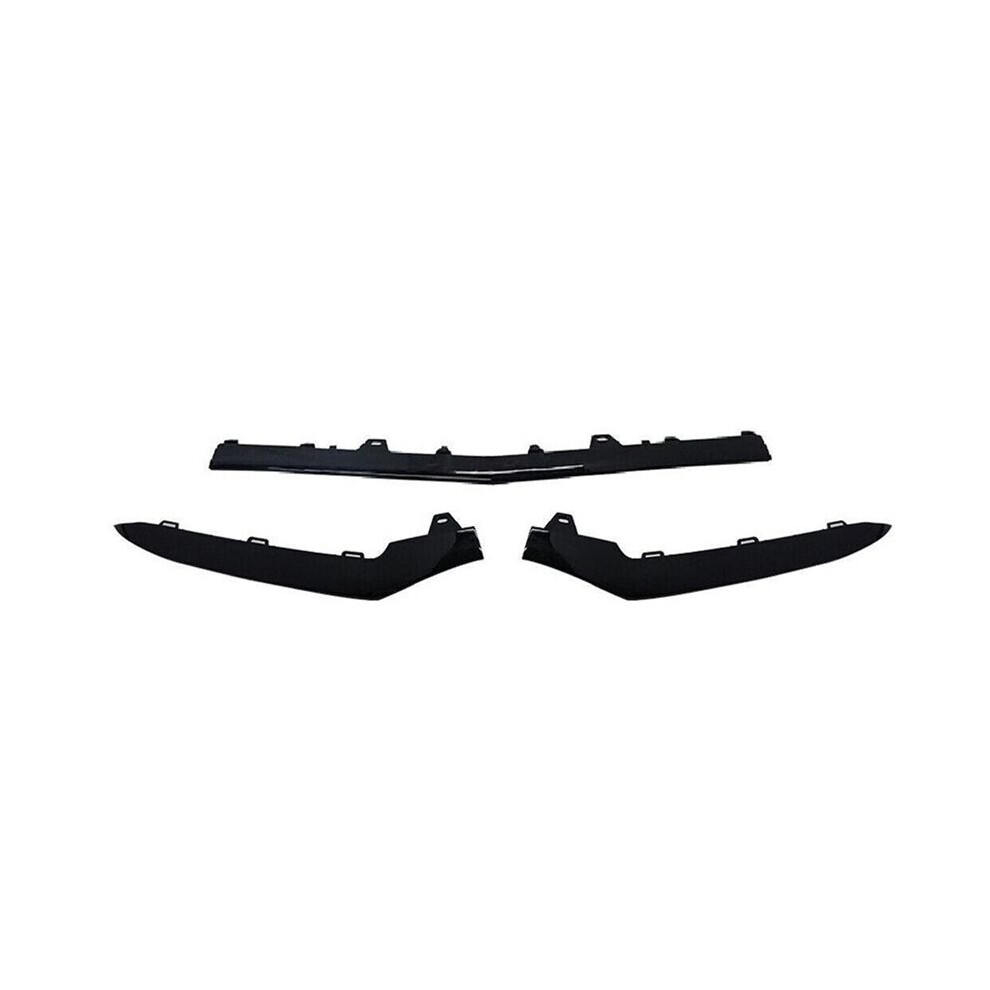 3Pcs Chrome Front Bumper Moulding Lip Trim Strip For E Class W212 14-16 A2128852774 A2128852874 A2128852674, A 6032674309329