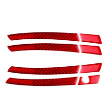 Red Carbon Fiber Exterior Door Handle Cover Trim for - W204 2007-2013