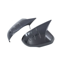 Couvercle de Rétroviseur en Fibre de Carbone, Capuchons de Klaxon de Rétroviseur Latéral, Garniture pour CRV CR-V 2023 2024, Accessoires