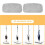 4-Pack Utbytesmoppdynor för GorFanty Steam Mop GF-6610 Tvättbar 2