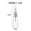 100 St 3ml Sprayflaska Liten Kosmetisk Förpackning Atomizer Parfymflaskor Atomizing Spray Vätskebehållare för Resor 10