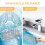 4-Pack Utbytesmoppdynor för GorFanty Steam Mop GF-6610 Tvättbar 4