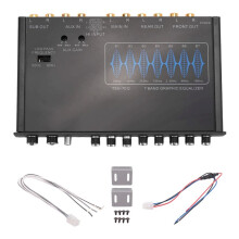 7 Band Car Equalizer Audio EQ Tuning Crossover Amplifier Parametric Car Preamplifier Audio Equalizer +-12dB