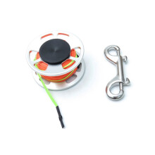 Scuba Finger Reel, Aluminum Compact Spool Reel Double Buckle Suitable for Diving Snorkeling in Wreck Cave Technology,B