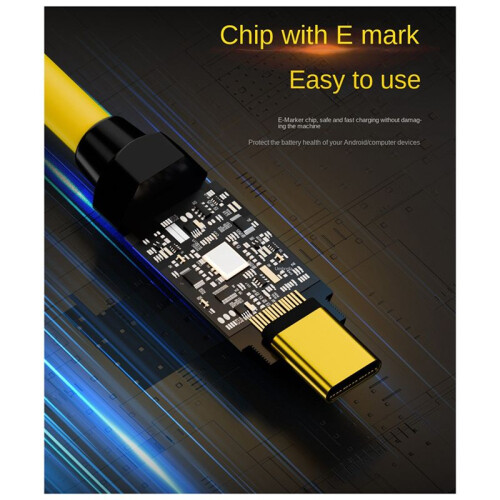 PD 140W Empalme Cable de Datos de Carga Rápida 20Gbps 8K HD USB C una C Cable de Resorte Tipo C Cable Extensor Escalable 2