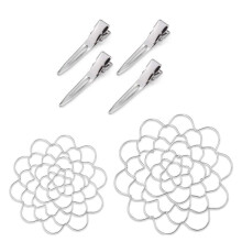 Bloemenarrangeurhouder, Bloemstukhouder Boeket Twister Herbruikbare Bloemendekselbenodigdheden voor Plantenfixatie Zilver