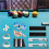 Kit Réparation Queue Billard, 2 Pinces Pointe Queue, 20 Pointes Queue, 2 Façonneurs, 5 Carrés Craie, 5 Embouts, 2 Raboteuses Pointe Queue, Pièce 6
