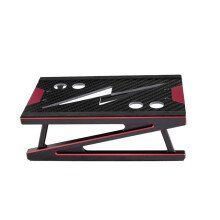 Reparaturstation Aus Aluminiumlegierung, Arbeitsständer, Montageplattformhalter für 1/8 1/10 RC-Auto, Universell, Rot