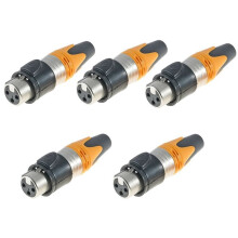 Prise Audio pour Microphone XLR Étanche à 3 Broches, Tête Équilibrée XLR, Coque de Tête à Filetage Femelle, C