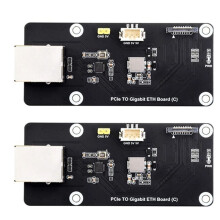 FöR Raspberry Pi 5 PCIe Till Gigabit ETH-Adapterkort StöDer RPi OS-Drivrutinsfritt för PCIe Till Gigabit ETH-Kort
