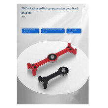 Cold Shoe Vlog Verlengstang Mount Adapter 1/4 Inch Schroef voor Actie Camera Beugel LED Licht Mic Statief Zwart Dual